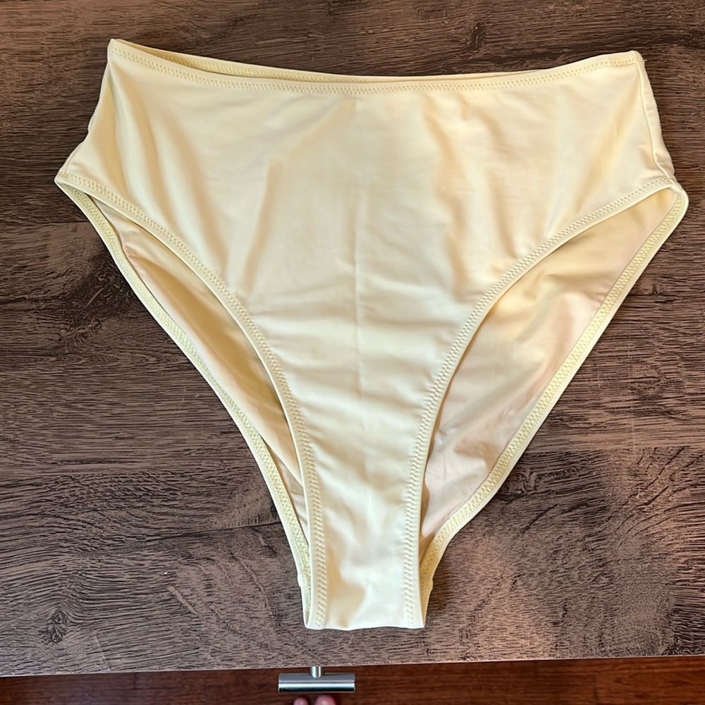 Girlfriend Collective Soft Yellow Bikini Bottom